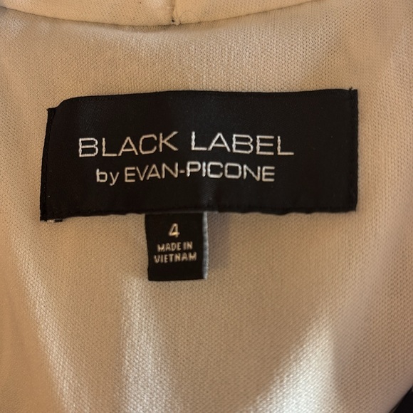 White House Black Market Black & White Halter Sleeveless Midi Dress • Size 4 - Picture 3 of 7